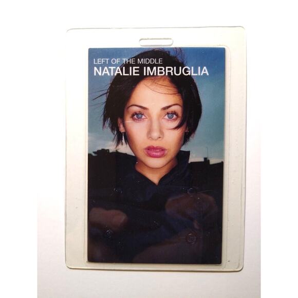 NSync Natalie Imbruglia Backstage Pass Double Sided Plastic Laminated Original - Picture 2 of 2